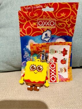 Oxxo Bob Esponga Llavero Keychain New Sponge Bob
